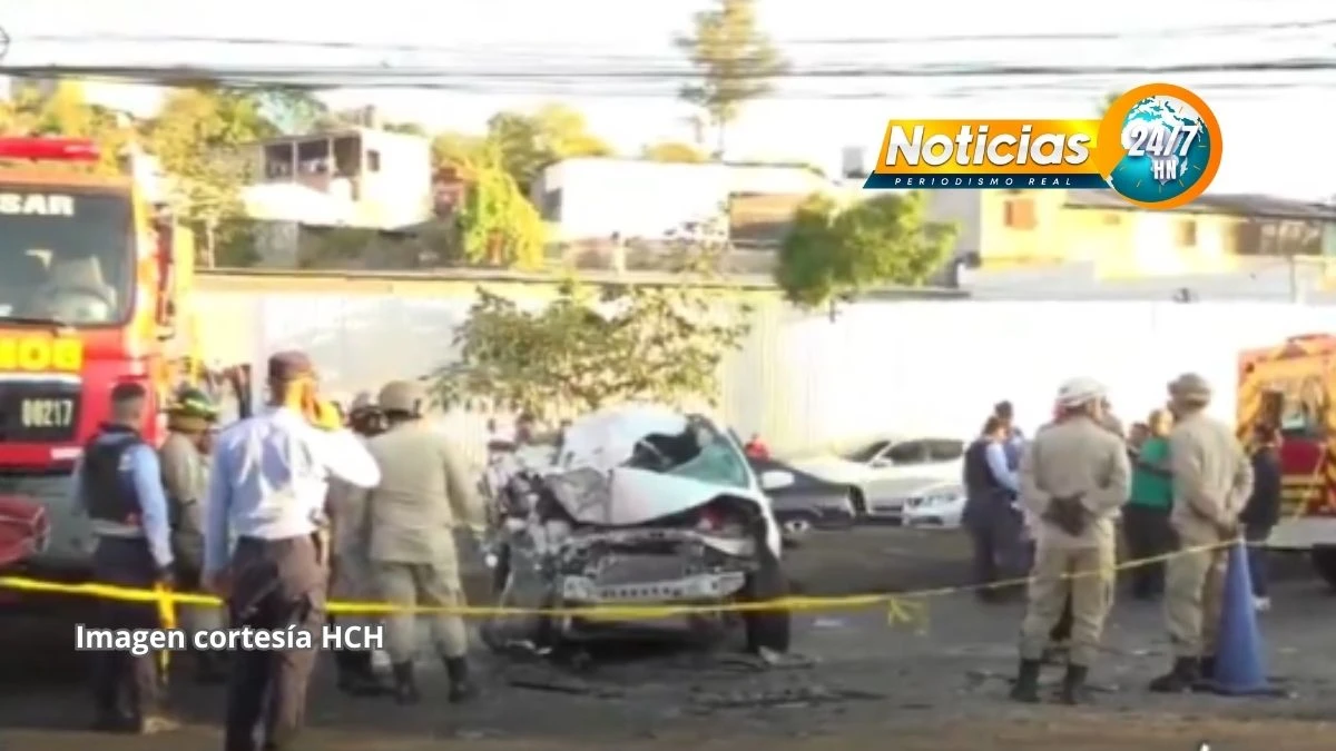 Un muerto deja aparatoso accidente en el Anillo Periférico de Tegucigalpa