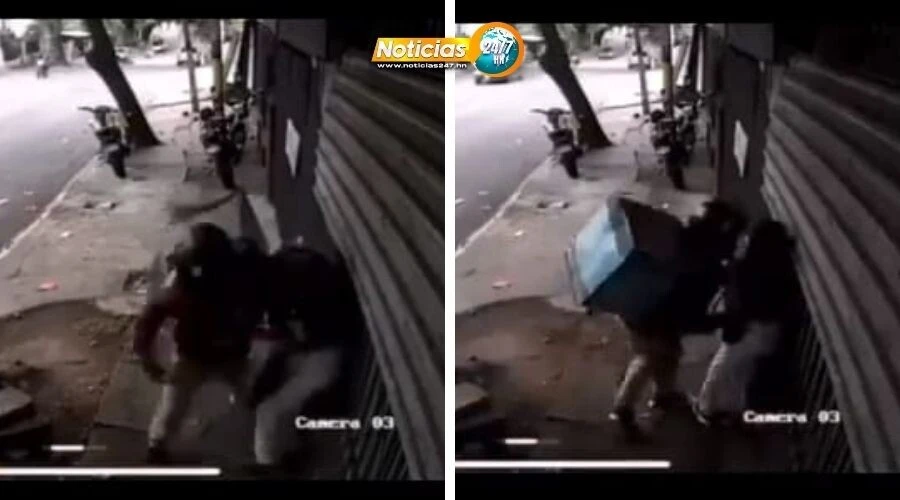 Video El Miedo Acecha Asaltante Con Mochila De Delivery Atraca A Joven Y La Despoja De Telefono