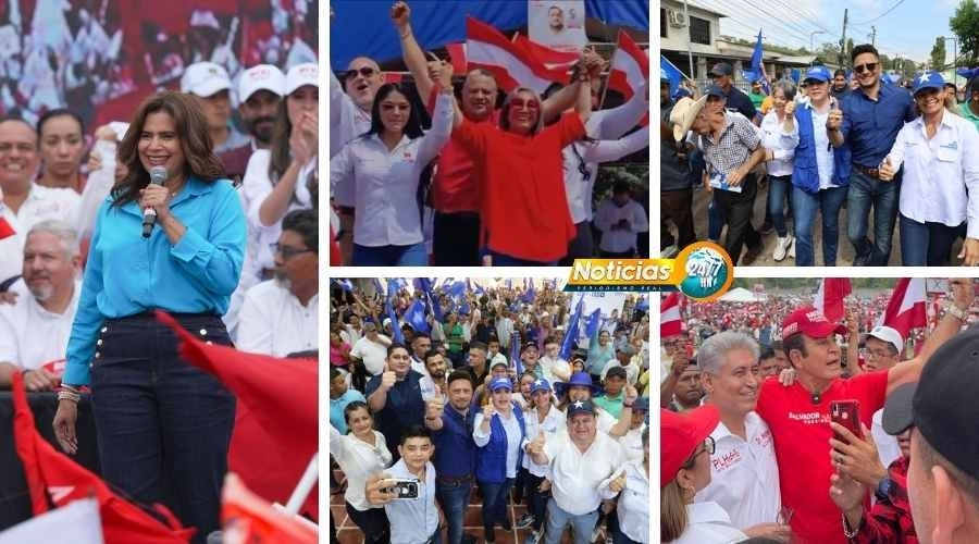 VIDEO: Precandidatos presidenciales de Libre, Partido Nacional y Liberal intensifican su campaña por Hondura