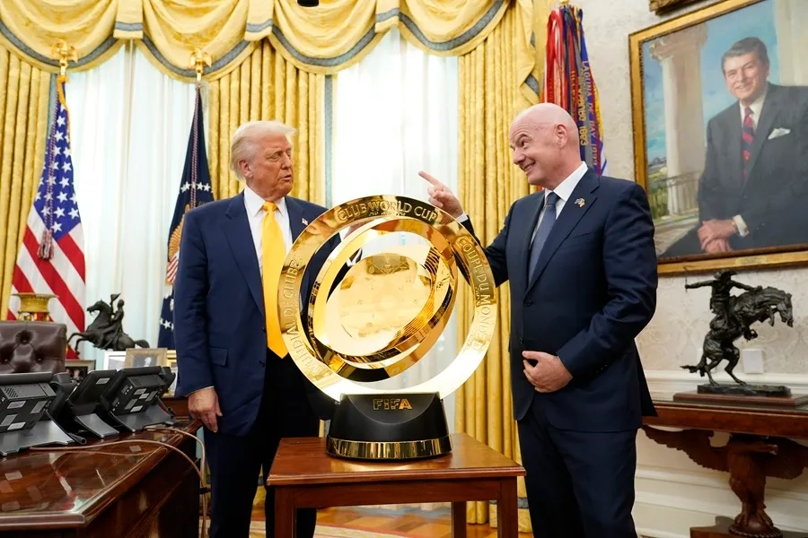 Infantino le dice a trump que estados unidos puede ganar el mundial de 2026