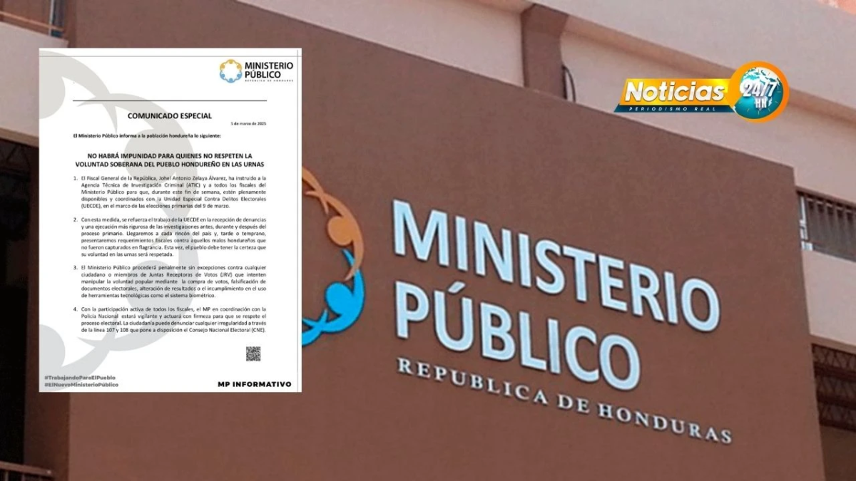 Mp Anuncia Medidas Para Evitar Delitos Electorales En Elecciones Primarias