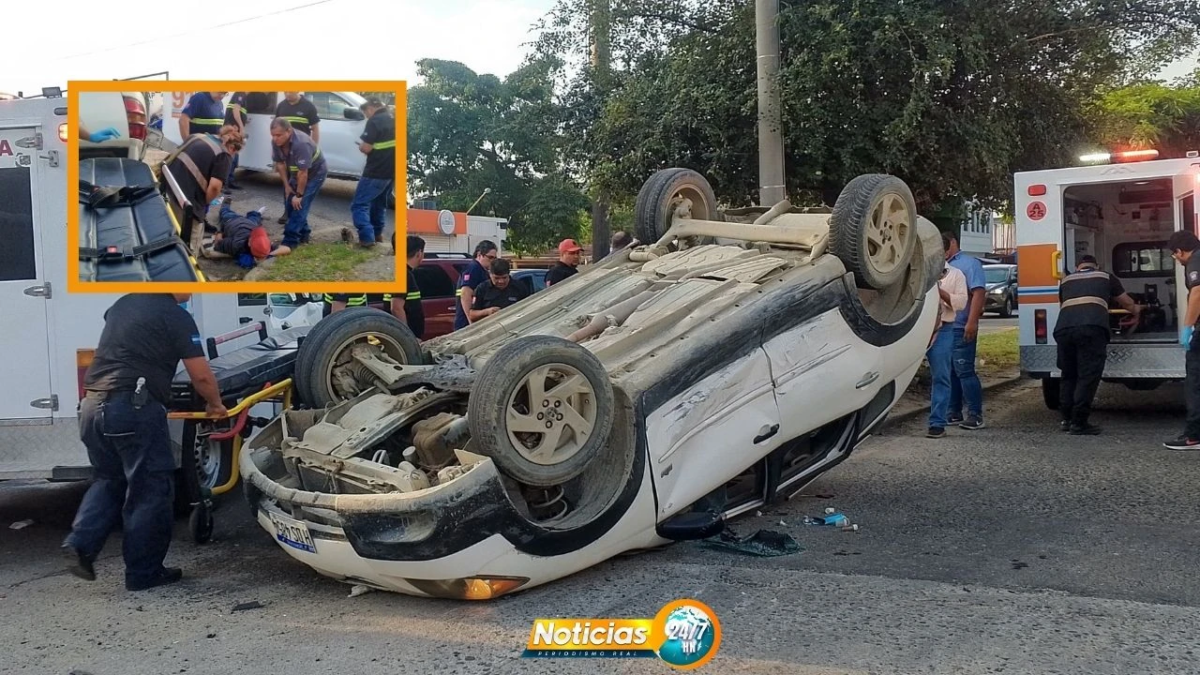 Video Con Las Llantas Para Arriba Cuatro Heridos Y Perdidas Materiales Deja Aparatoso Accidente En Sps