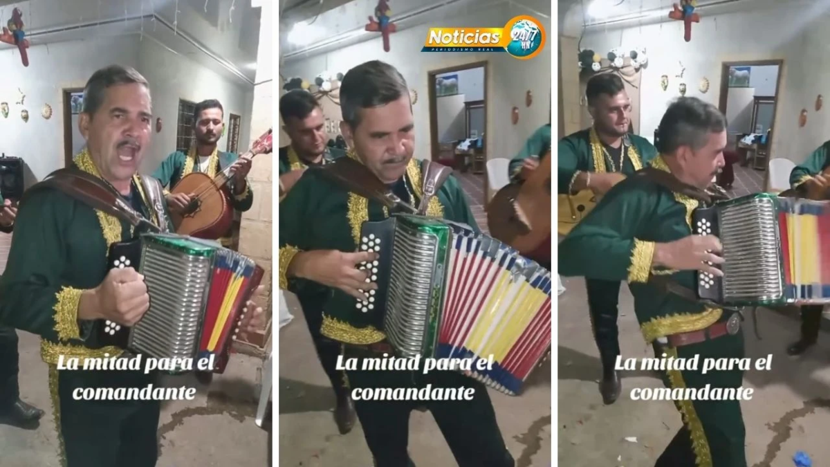 Video De La Polemica Al Acordeon La Mitad Para El Comandante Se Convierte En El Exito Musical De Los Potros De Occidente