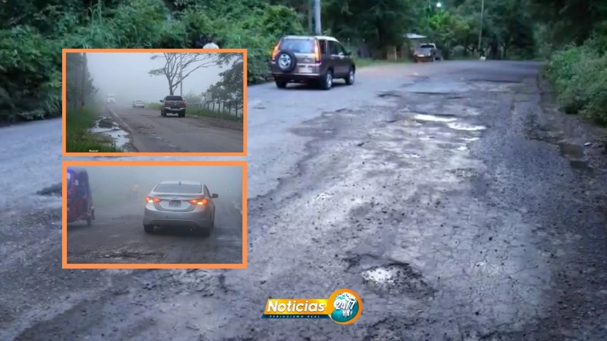 Video Ni La Luna Tiene Tantos Crateres La Carretera A San Marcos De Colon Se Ha Vuelto Una Amenaza Para Conductores Y Peatones