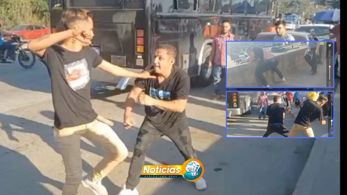 Video Ring De Boxeo Ayudantes De Autobus Desatan Pelea A Golpes Mientras Todos Miran